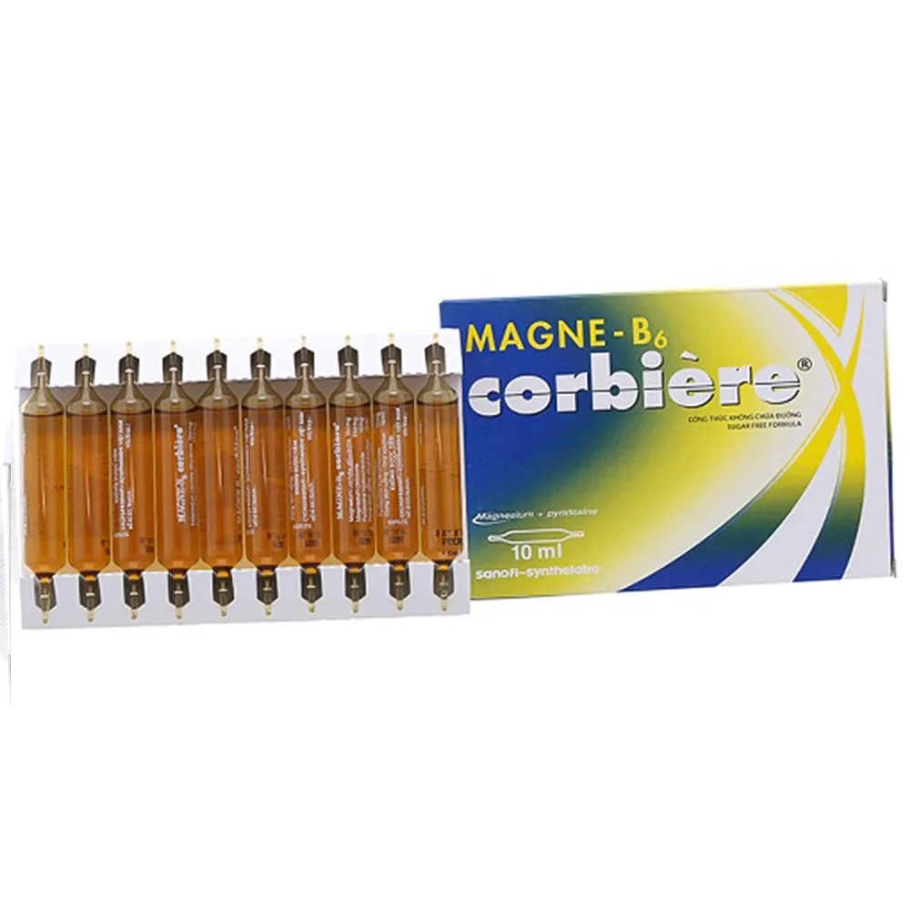 Hình ảnh Dung dịch uống Magne B6 Corbière Sanofi điều trị thiếu hụt magnesi (10 ống x 10ml)