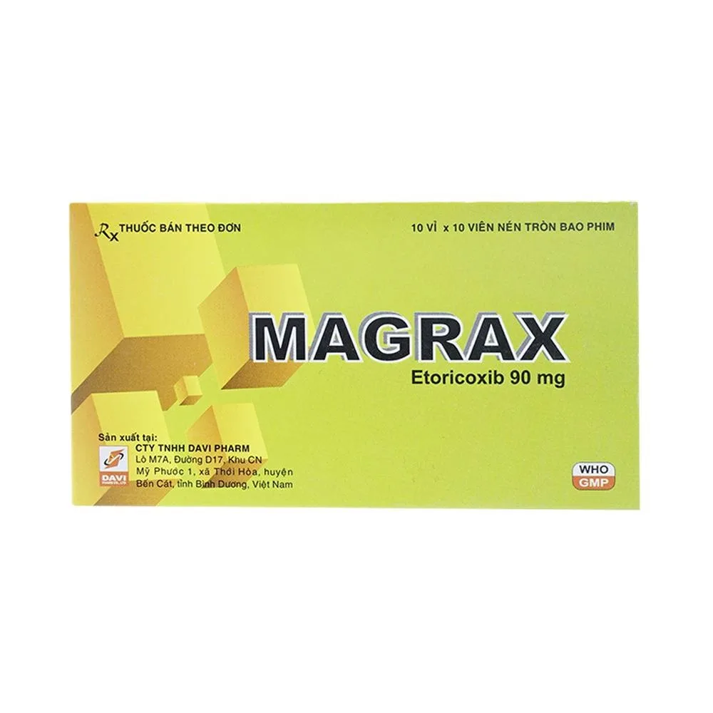 Hình ảnh Thuốc Magrax 90mg DaviPharm điều trị viêm đa khớp dạng thấp (10 vỉ x 10 viên)