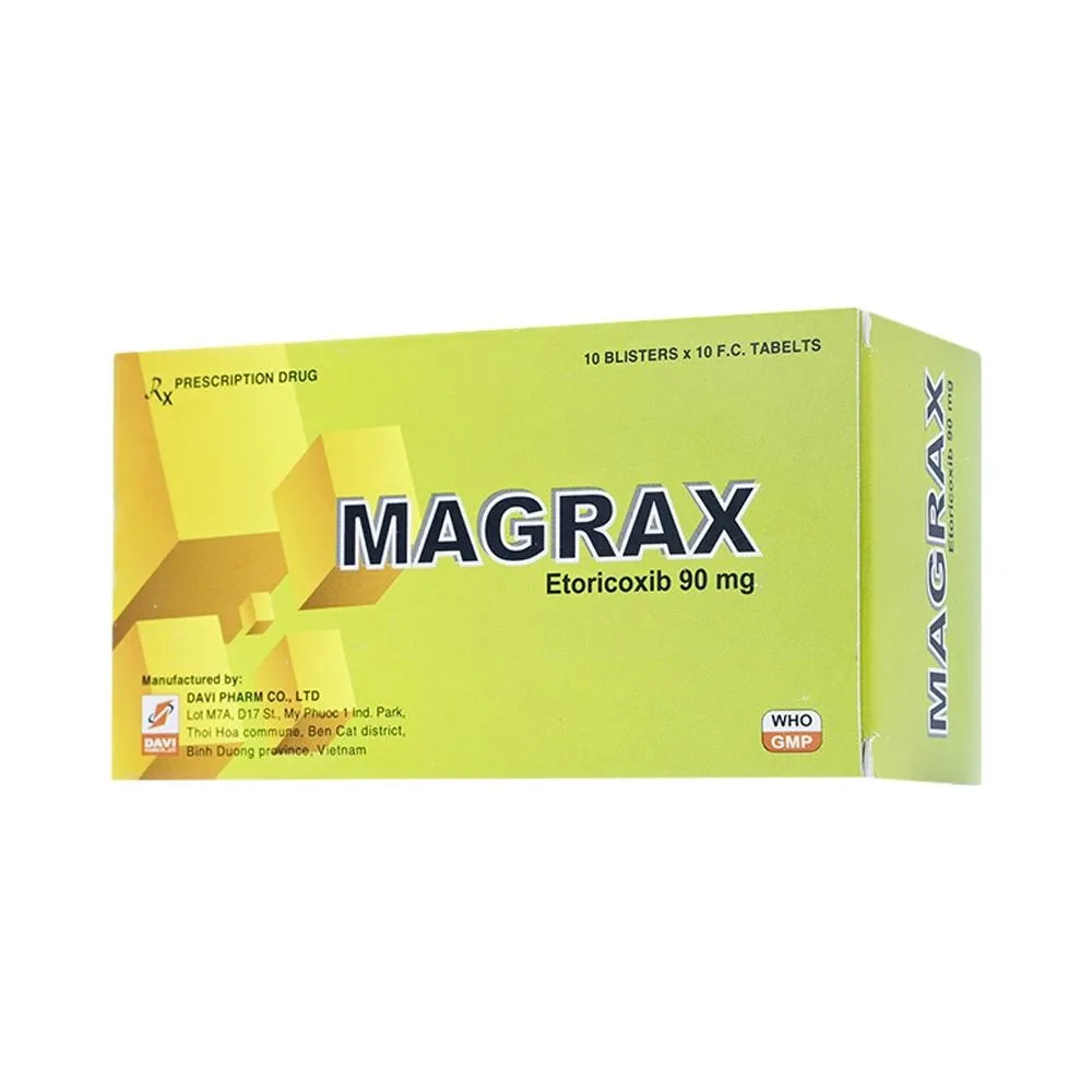 Hình ảnh Thuốc Magrax 90mg DaviPharm điều trị viêm đa khớp dạng thấp (10 vỉ x 10 viên)