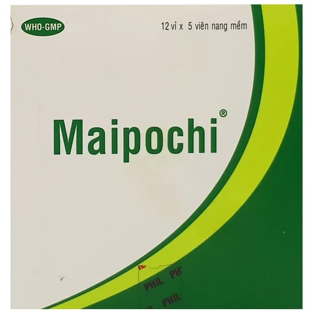 Hình ảnh Viên nang mềm Maipochi Phil điều trị thiếu magnesi, vitamin E (12 vỉ x 5 viên)