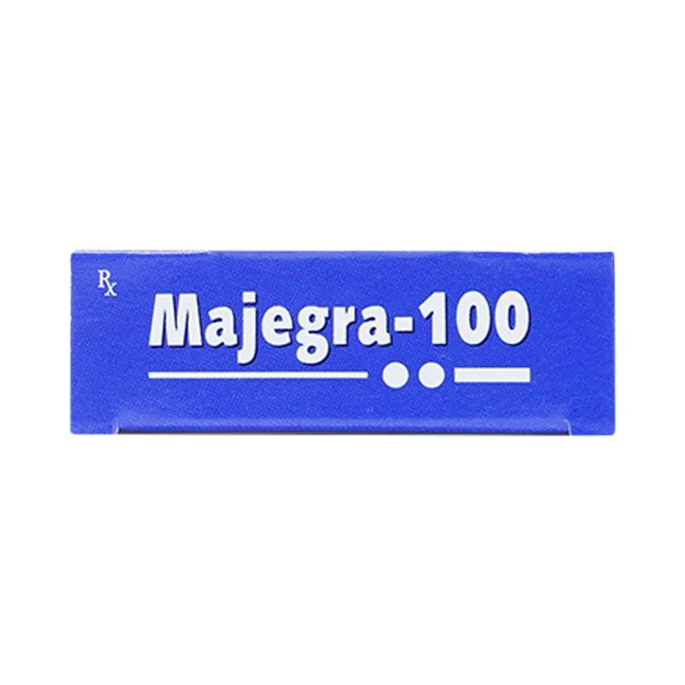 Hình ảnh Viên nén Majegra-100 Synmedic điều trị tình trạng suy chức năng gây cương ở nam giới (1 vỉ x 4 viên)