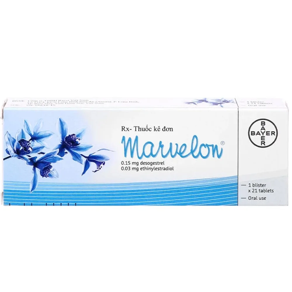 Hình ảnh Thuốc Marvelon Bayer dùng để tránh thai (3 vỉ x 21 viên)