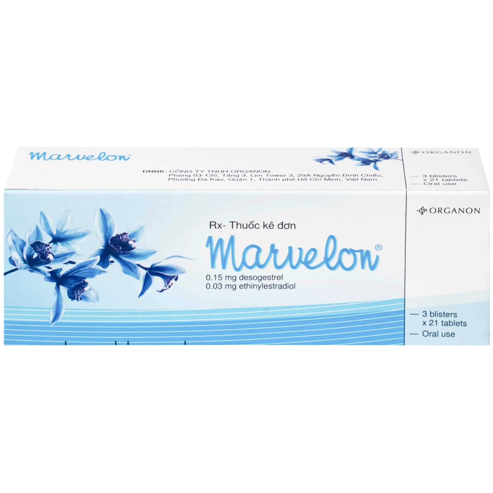 Hình ảnh Thuốc tránh thai Marvelon Organon (3 vỉ x 21 viên)
