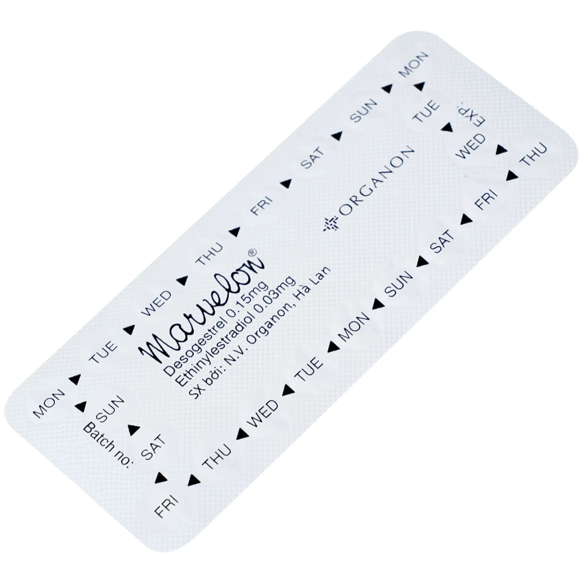 Hình ảnh Thuốc tránh thai Marvelon Organon (3 vỉ x 21 viên)