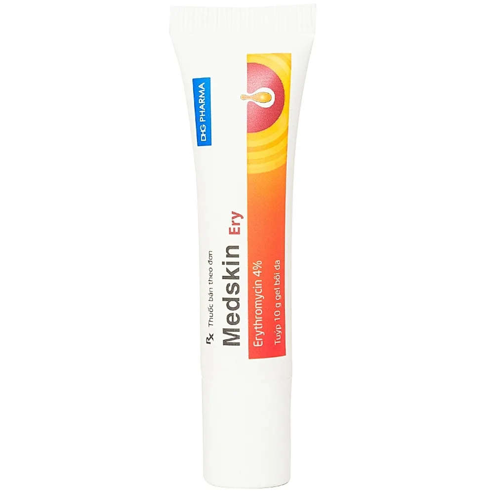 Hình ảnh Gel bôi da Medskin Ery DHG Pharma điều trị mụn trứng cá, mụn nhọt, mủ (10g)