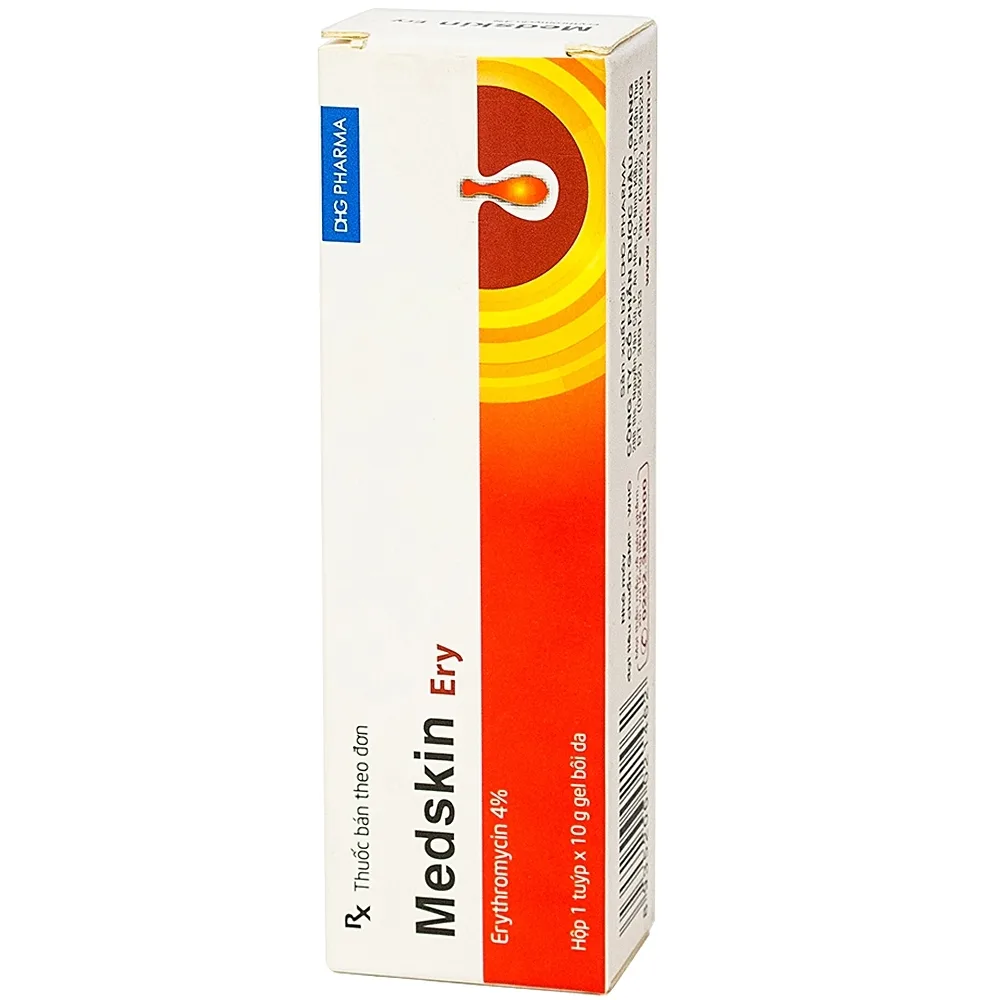 Hình ảnh Gel bôi da Medskin Ery DHG Pharma điều trị mụn trứng cá, mụn nhọt, mủ (10g)