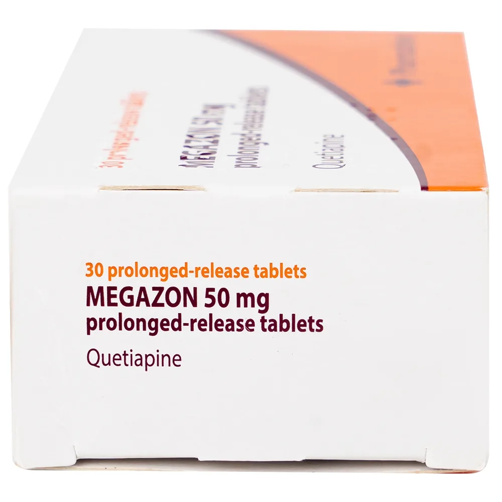 Hình ảnh Thuốc Megazon 50mg prolonged-release tablets Pharmathen điều trị tâm thần phân liệt (3 vỉ x 10 viên)