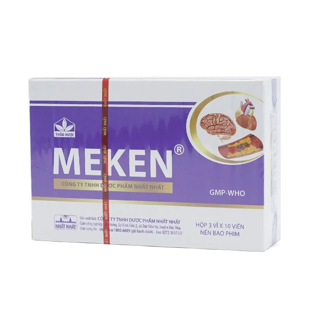 Hình ảnh Thuốc Meken Nhất Nhất bổ huyết, hoạt huyết, ôn kinh, thông mạch (3 vỉ x 10 viên)