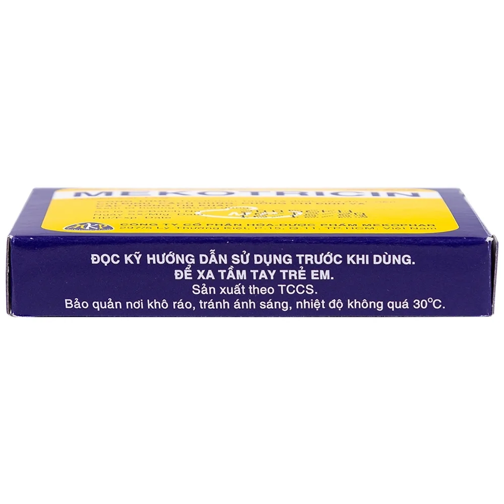 Hình ảnh Viên ngậm Mekotricin 1mg Mekophar điều trị viêm họng, amidan cấp tính, viêm miệng, viêm lợi (24 viên)
