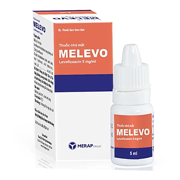 Hình ảnh Thuốc nhỏ mắt Melevo 5mg/ml Merap điều trị viêm kết mạc, viêm giác mạc, viêm mí mắt (5ml)
