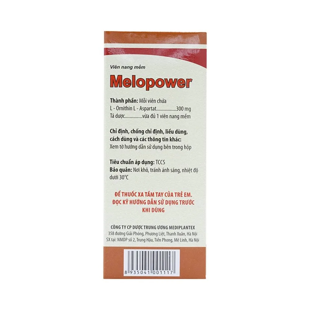 Hình ảnh Viên nang mềm Melopower 300mg Mediplantex điều trị bệnh gan (12 vỉ x 5 viên)