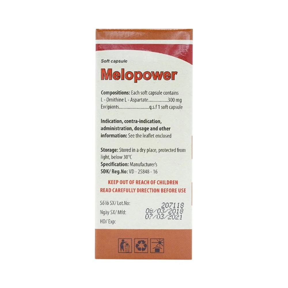 Hình ảnh Viên nang mềm Melopower 300mg Mediplantex điều trị bệnh gan (12 vỉ x 5 viên)
