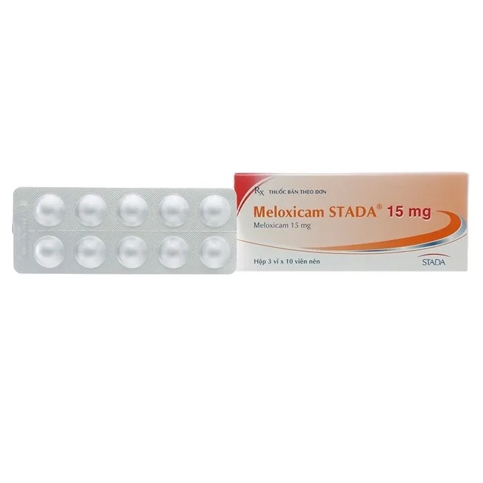 Hình ảnh Viên nén Meloxicam Stada 15mg điều trị viêm khớp dạng thấp (3 vỉ x 10 viên)