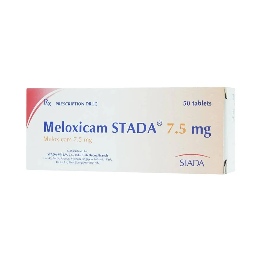 Hình ảnh Thuốc Meloxicam Stada 7.5mg giảm đau nhóm NSAIDs (5 vỉ x 10 viên)