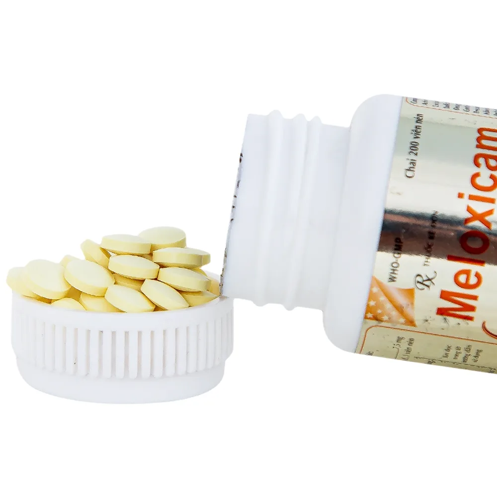 Hình ảnh Viên nén Meloxicam 7.5mg Khapharco điều trị thoái hóa khớp, viêm cột sống dính khớp (200 viên)