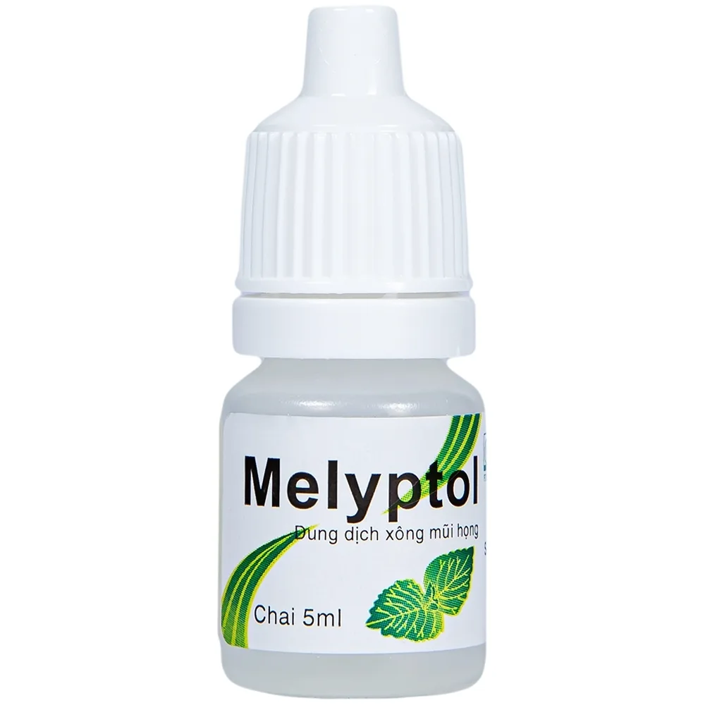 Hình ảnh Dung dịch xông mũi họng Melyptol Dược 3-2 điều trị hỗ trợ sát khuẩn, giảm đau đường hô hấp (5ml)