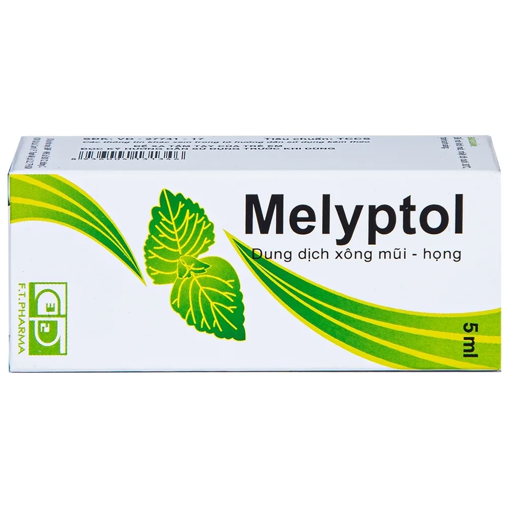 Hình ảnh Dung dịch xông mũi họng Melyptol Dược 3-2 điều trị hỗ trợ sát khuẩn, giảm đau đường hô hấp (5ml)