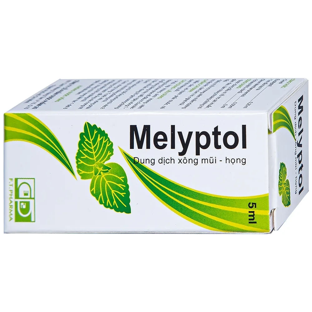 Hình ảnh Dung dịch xông mũi họng Melyptol Dược 3-2 điều trị hỗ trợ sát khuẩn, giảm đau đường hô hấp (5ml)