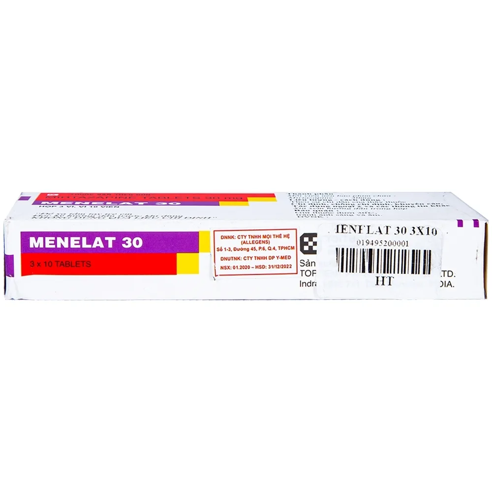 Hình ảnh Viên nén Menelat 30 Torrent điều trị bệnh trầm cảm (3 vỉ x 10 viên)