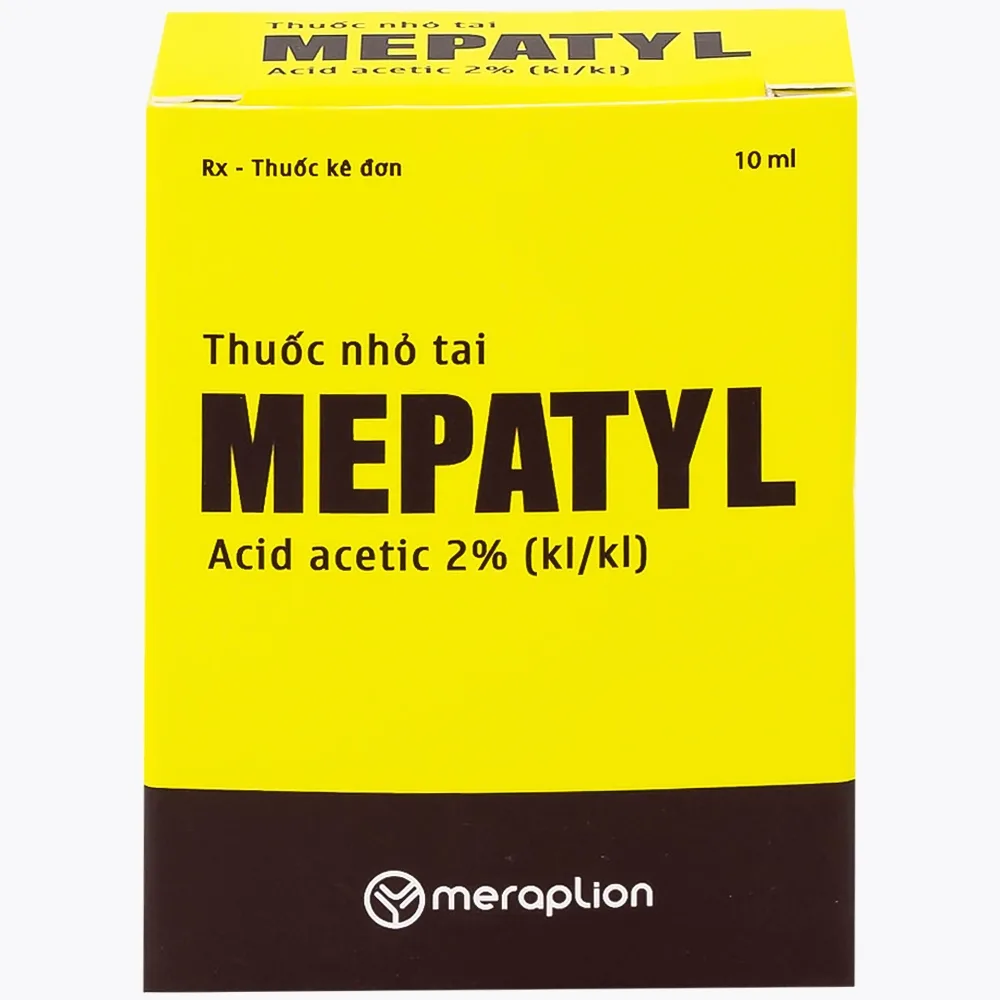 Hình ảnh Thuốc nhỏ tai Mepatyl 10ml Merap điều trị nhiễm khuẩn của ống tai ngoài
