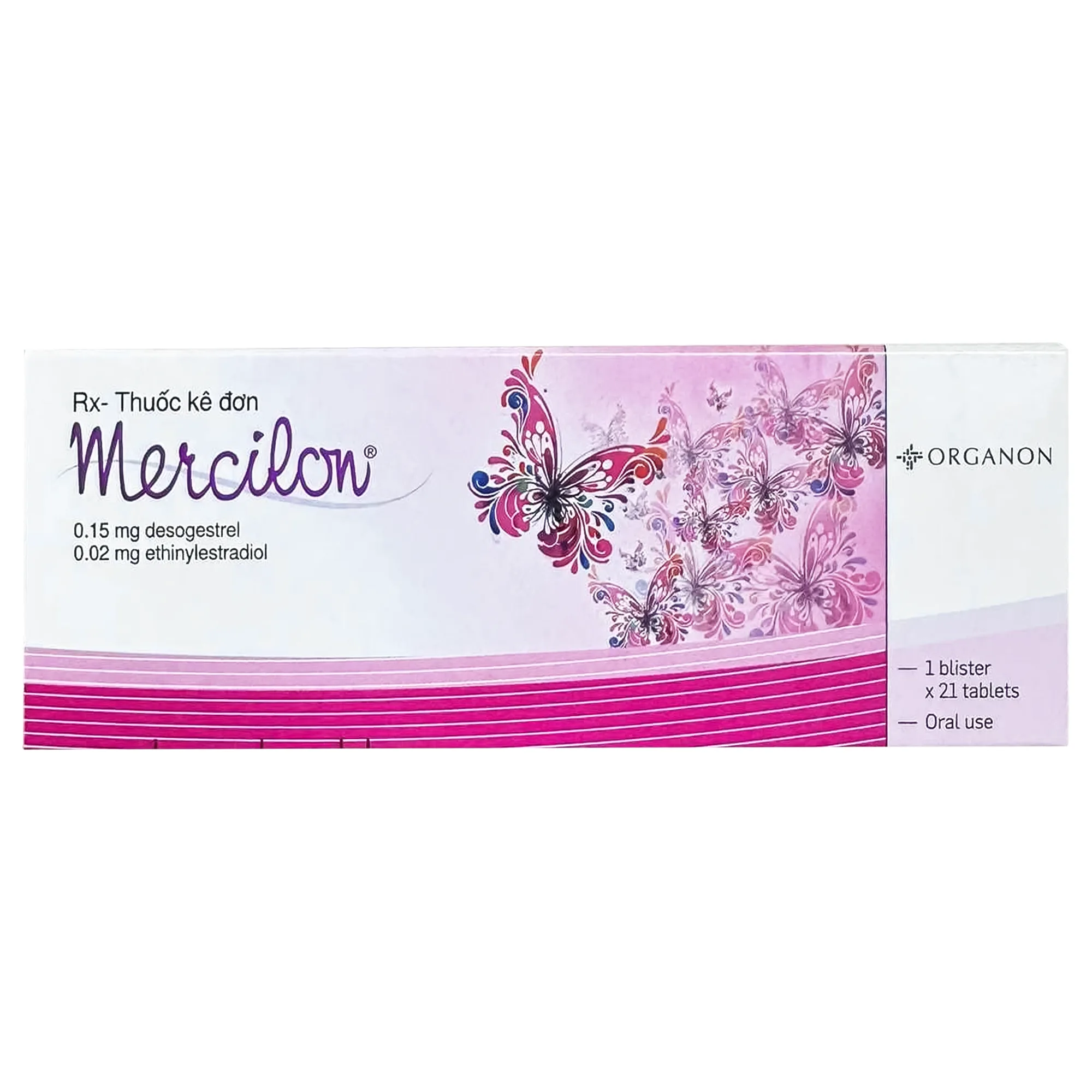Hình ảnh Thuốc Mercilon Organon hỗ trợ tránh thai (1 vỉ x 21 viên)