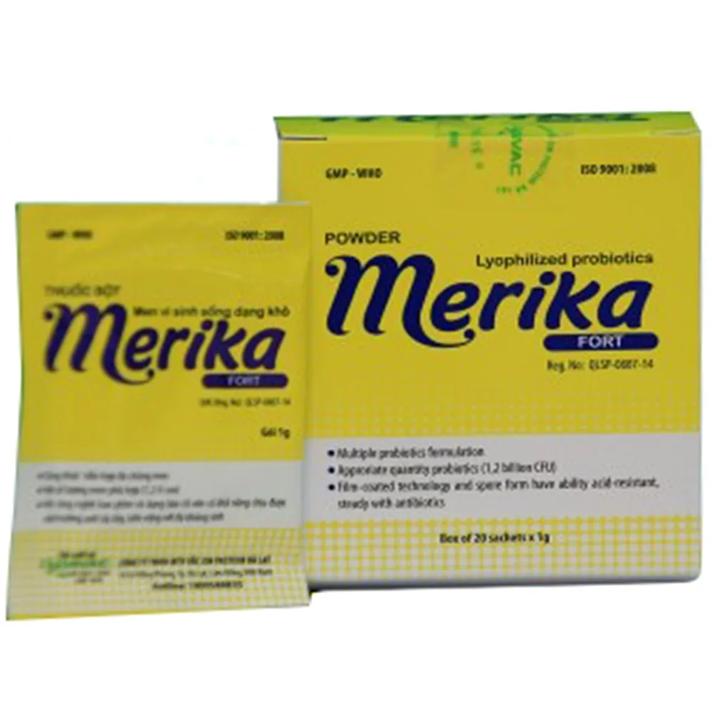 Hình ảnh Men vi sinh Merika Fort Davac điều trị viêm ruột cấp tính (20 gói)