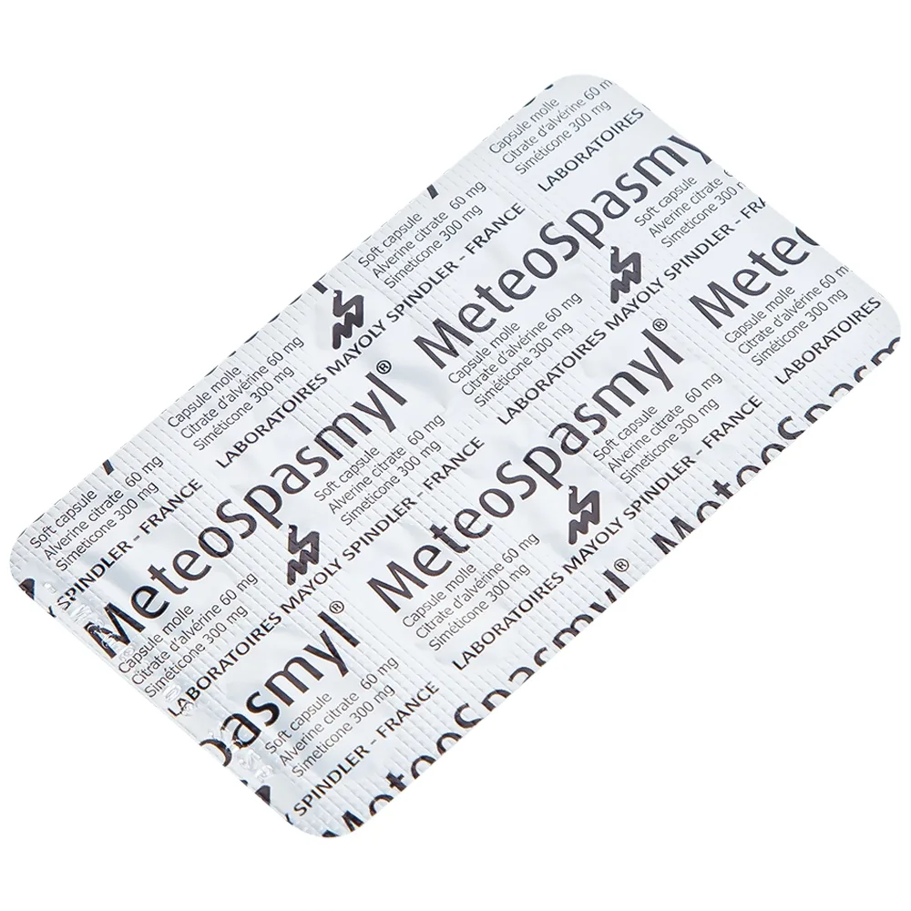 Hình ảnh Thuốc Meteospasmyl Mayoly Spindler điều trị các rối loạn đường ruột (2 vỉ x 10 viên)