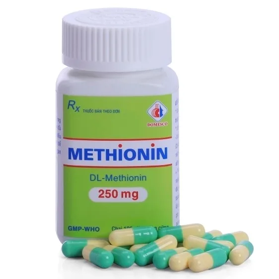 Hình ảnh Thuốc Methionin 250mg Domesco điều trị quá liều paracetamol (100 viên)