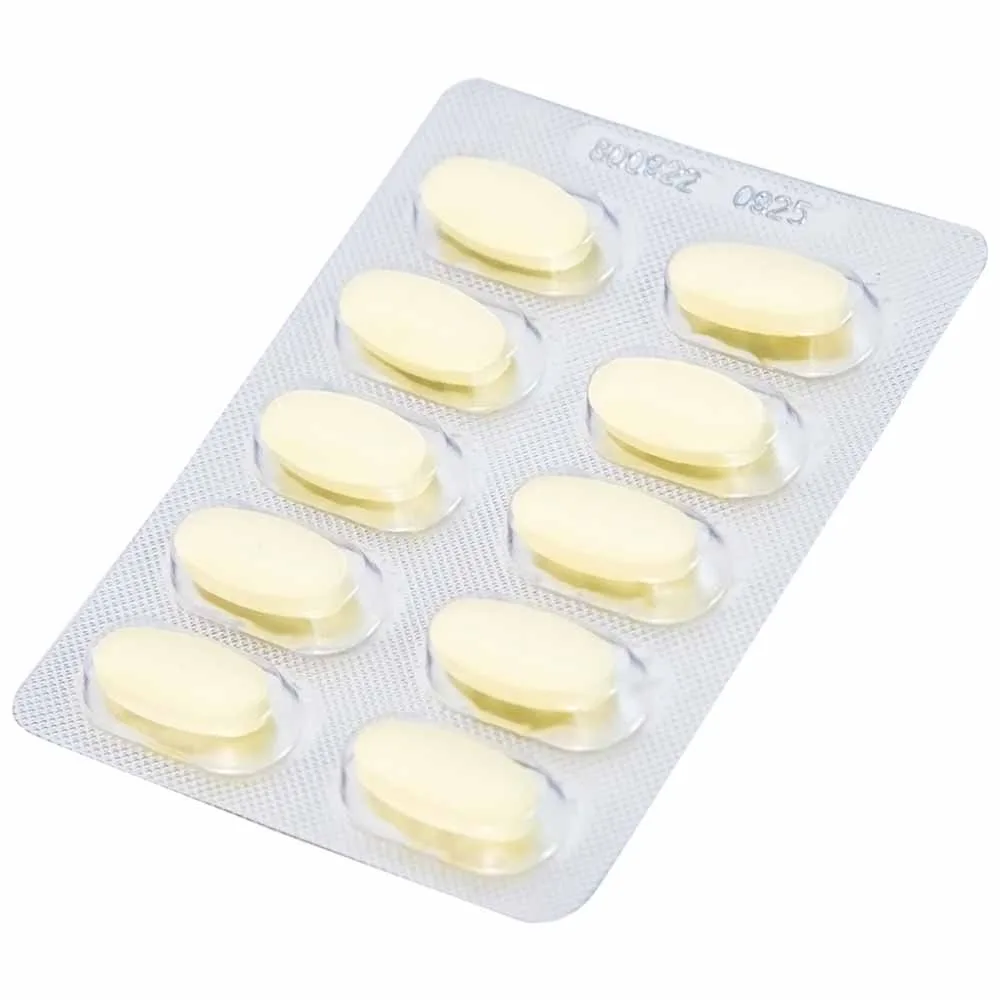 Hình ảnh Viên nén Methocarbamol 500mg Khapharco điều trị ngắn hạn cơn đau, co thắt cơ, bong gân (10 vỉ x 10 viên)