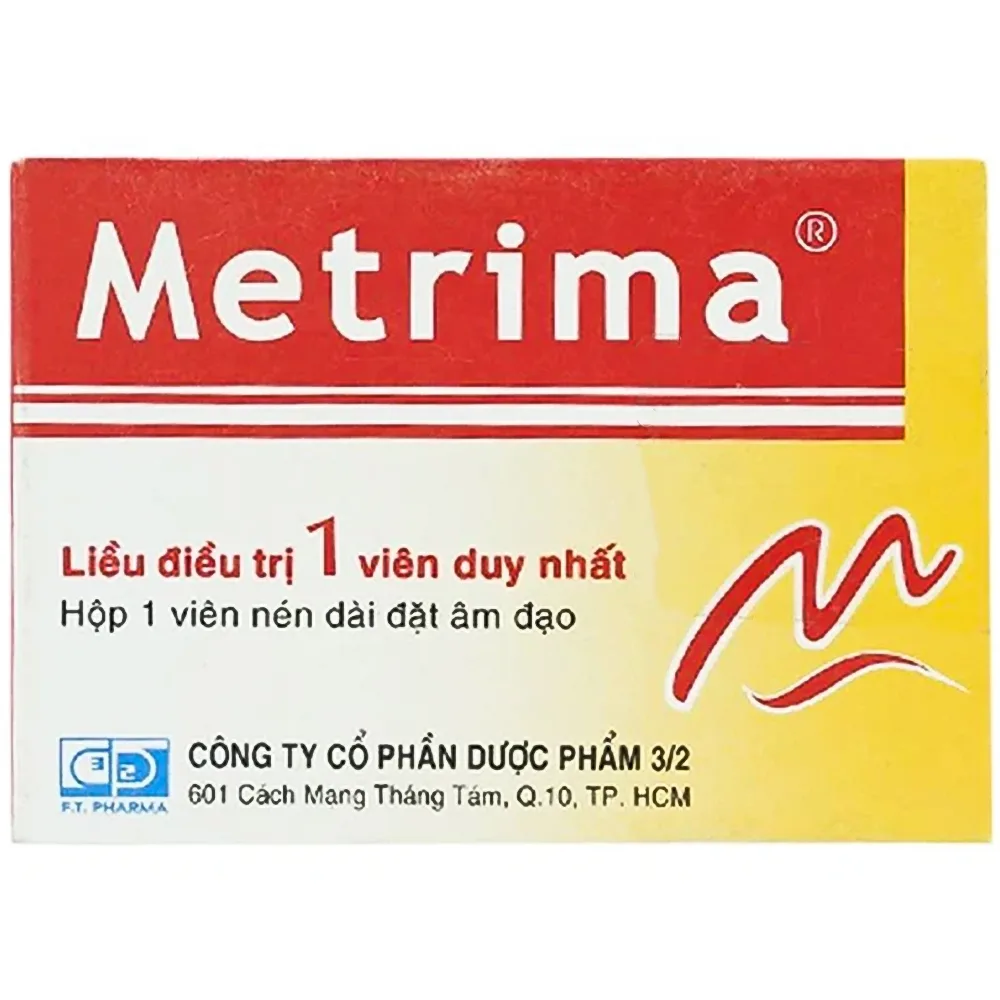 Hình ảnh Viên đặt âm đạo Metrima Dược 3-2 điều trị nấm candida (1 vỉ x 1 viên)