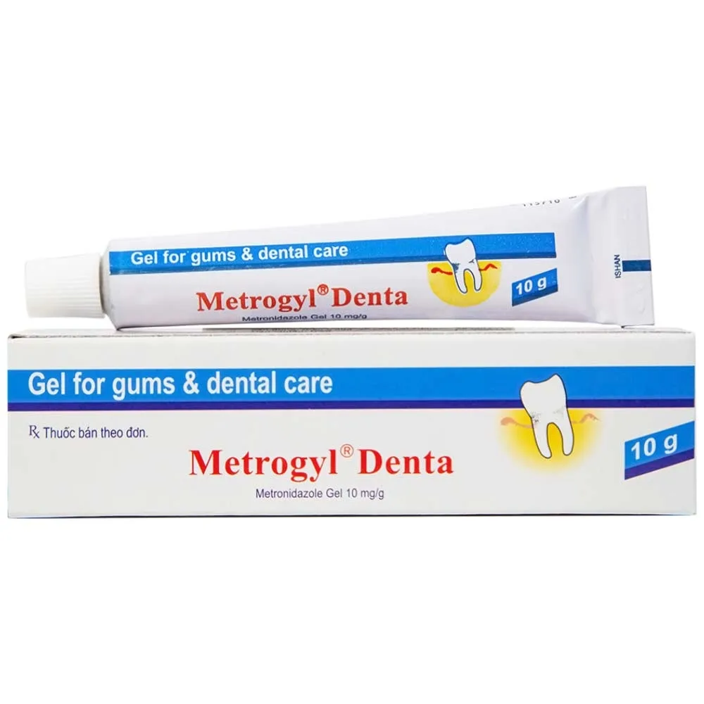 Hình ảnh Gel bôi nha khoa Metrogyl Denta Unique Pharma điều trị các bệnh nha chu mãn tính (10g)