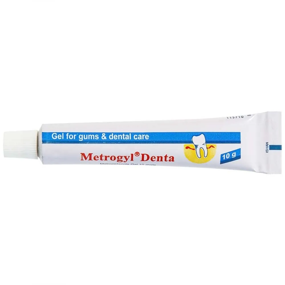 Hình ảnh Gel bôi nha khoa Metrogyl Denta Unique Pharma điều trị các bệnh nha chu mãn tính (10g)