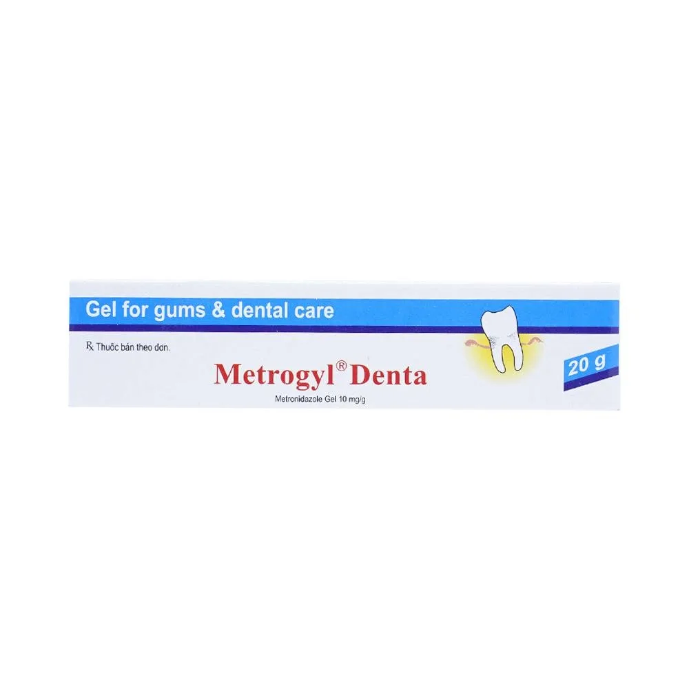 Hình ảnh Gel bôi nha khoa Metrogyl Denta Unique Pharma điều trị các bệnh nha chu mãn tính (20g)