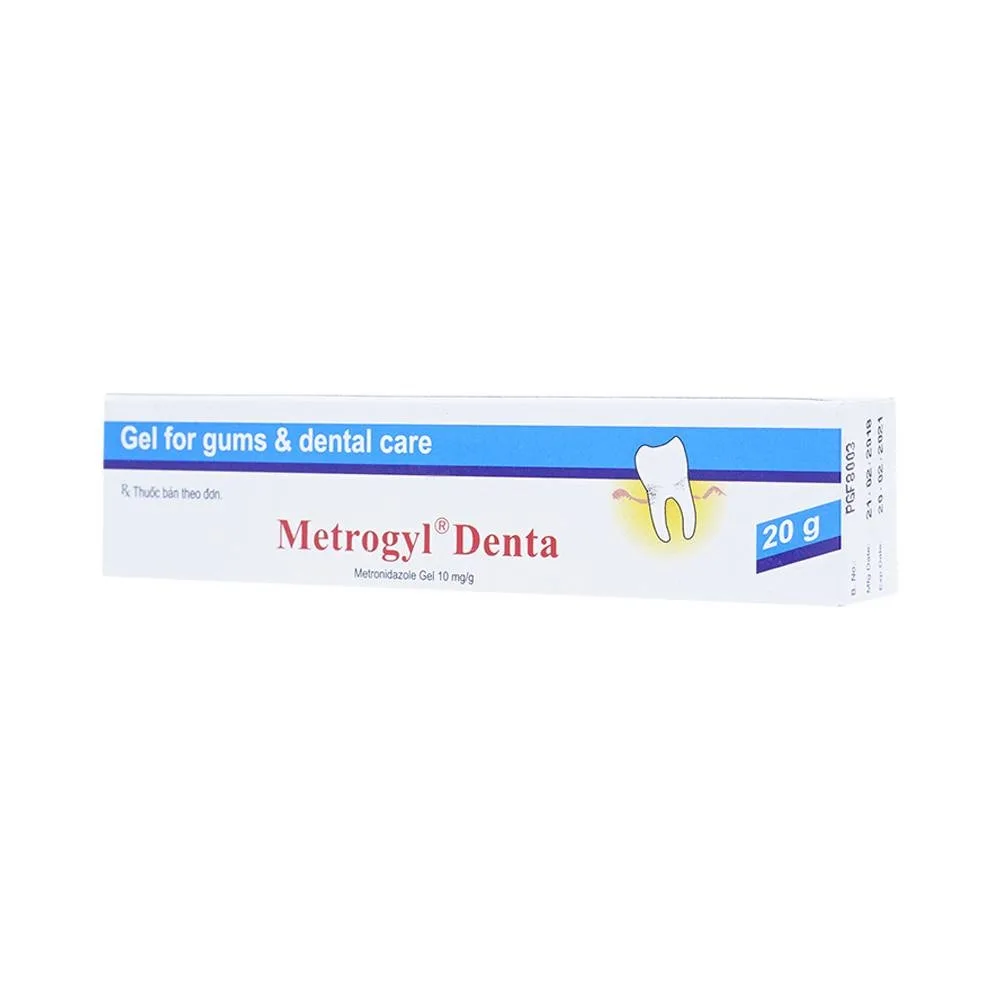 Hình ảnh Gel bôi nha khoa Metrogyl Denta Unique Pharma điều trị các bệnh nha chu mãn tính (20g)