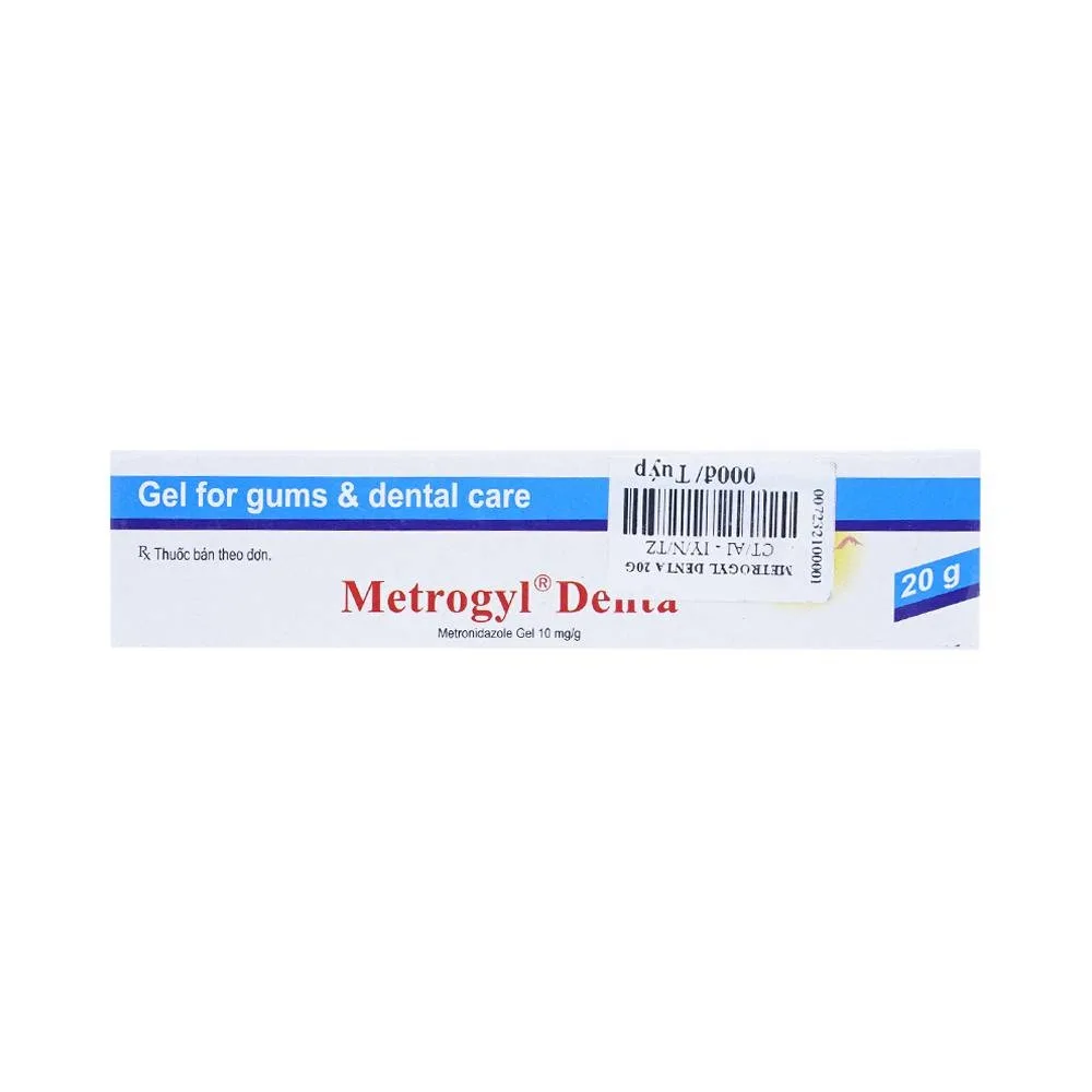 Hình ảnh Gel bôi nha khoa Metrogyl Denta Unique Pharma điều trị các bệnh nha chu mãn tính (20g)