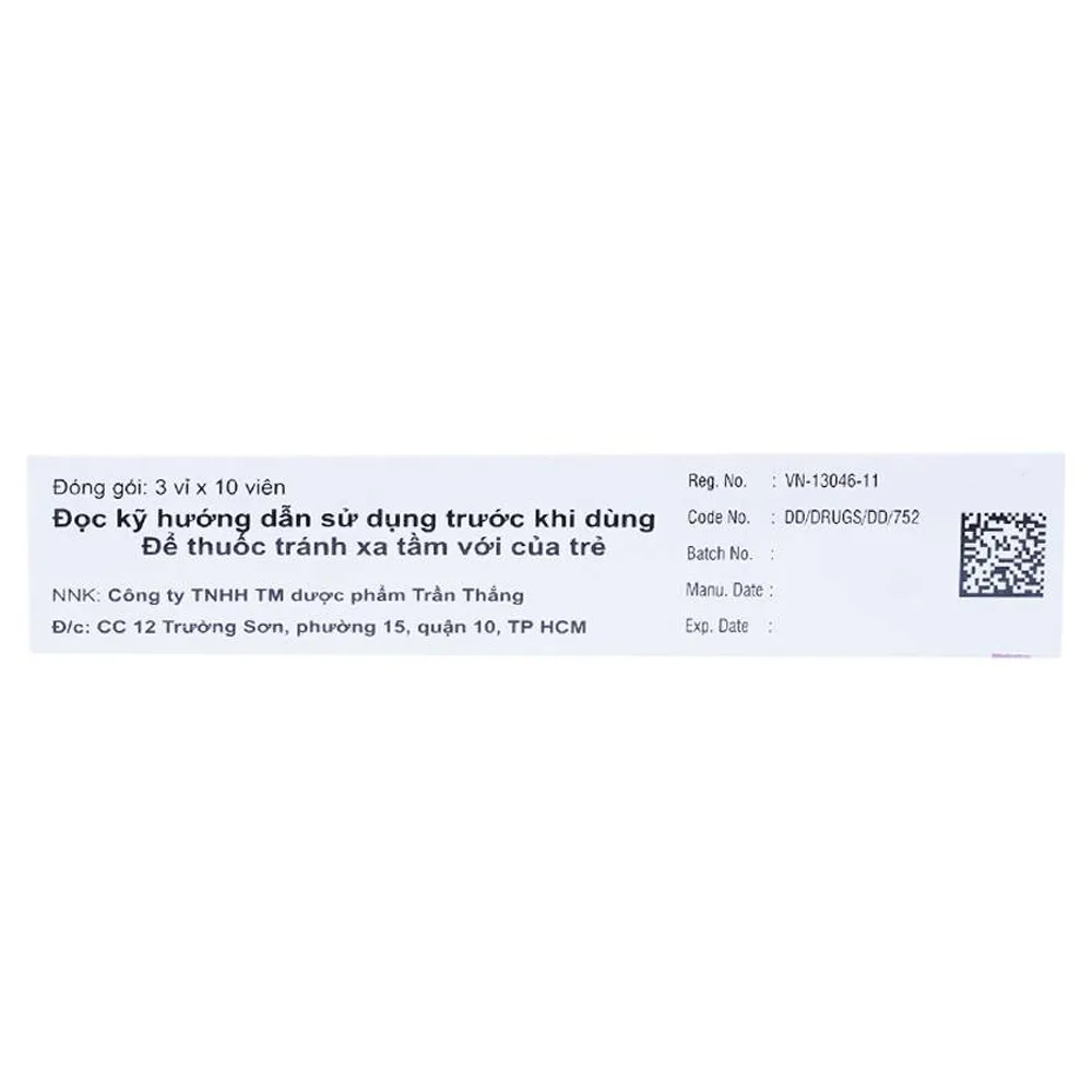 Hình ảnh Viên nén Mexams 10 Celogen Pharma điều trị hen, viêm mũi dị ứng theo mùa (3 vỉ x 10 viên)