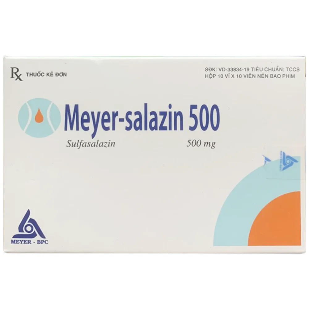 Hình ảnh Thuốc Meyer-Salazin 500 điều trị viêm loét đại tràng, bệnh Corhn thể hoạt động (10 vỉ x 10 viên)