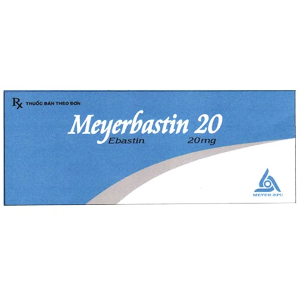 Hình ảnh Viên nén Meyerbastin 20 Meyer-BPC điều trị viêm mũi dị ứng, mày đay (10 vỉ x 10 viên)