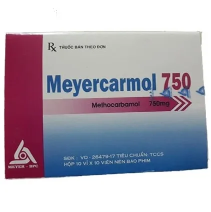 Hình ảnh Viên nén Meyercarmol 750 Meyer - BPC điều trị đau lưng cấp tính (10 vỉ x 10 viên)