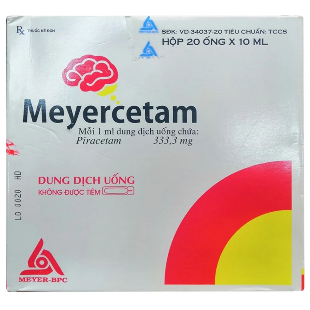 Hình ảnh Dung dịch uống Meyercetam Meyer-BPC điều trị giật rung cơ (20 ống x 10ml)