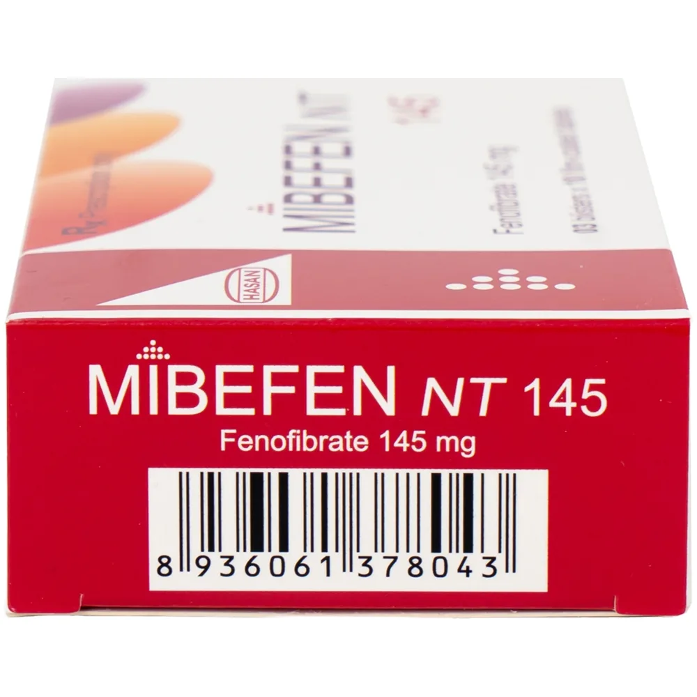 Hình ảnh Thuốc Mibefen NT 145 Hasan điều trị tăng triglycerid huyết nặng (3 vỉ x 10 viên)