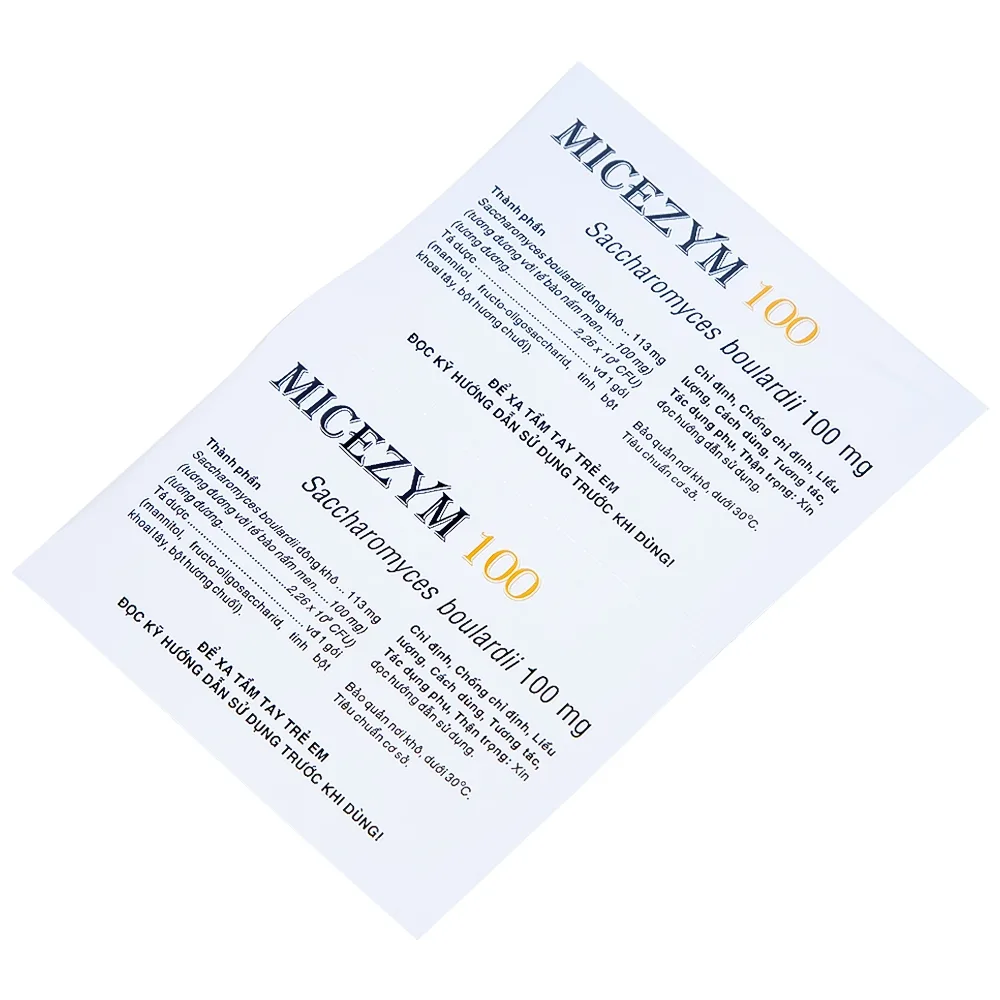 Hình ảnh Thuốc bột Micezym 100 Hasan phòng ngừa và điều trị tiêu chảy (30 gói x 1g))