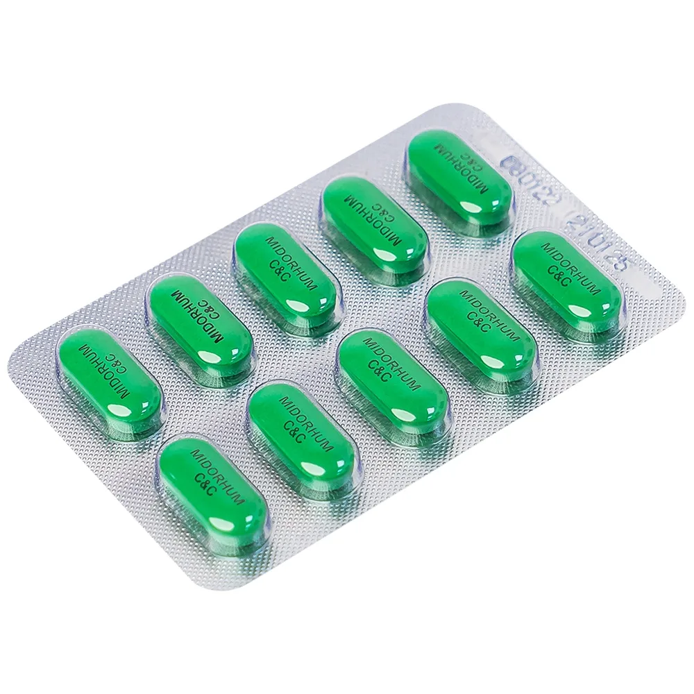 Hình ảnh Viên nén Midorhum OPV hạ sốt, giảm ho, giảm đau, chống dị ứng (10 vỉ x 10 viên)