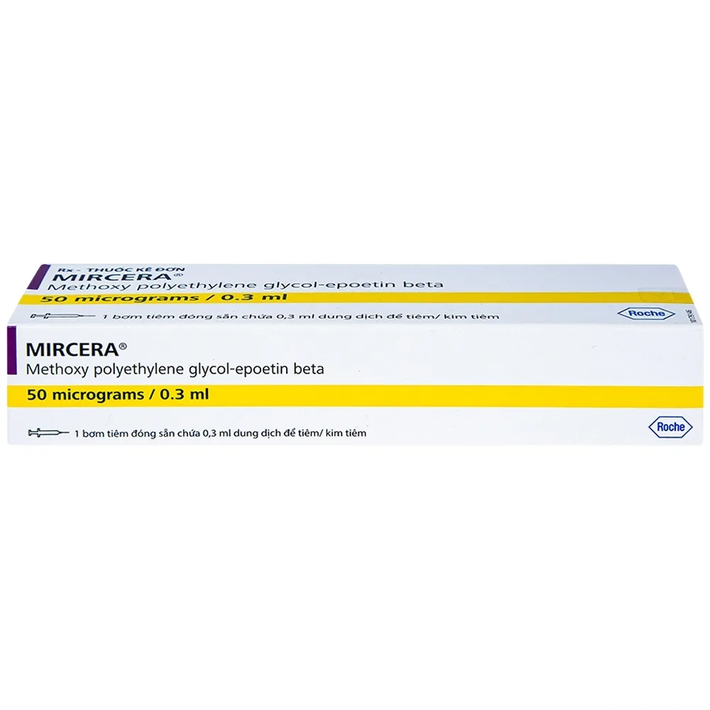 Hình ảnh Dung dịch tiêm Mireca 50mcg/0.3ml Roche điều trị bệnh thiếu máu (1 cây)