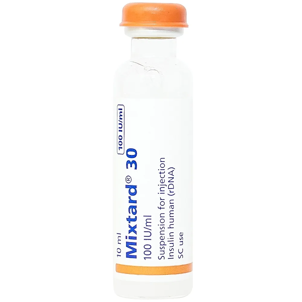 Hình ảnh Hỗn dịch tiêm Mixtard 30 Novo Nordisk điều trị bệnh đái tháo đường (10ml)