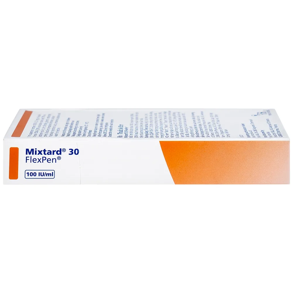 Hình ảnh Bút tiêm Mixtard 30 Flexpen 100 IU/ml Novo Nordisk điều trị bệnh đái tháo đường (5 cây x 3ml)