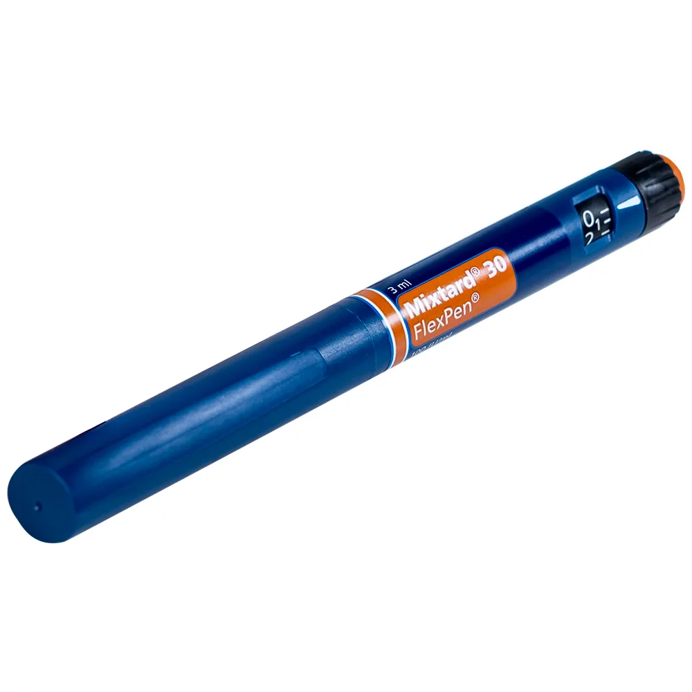Hình ảnh Bút tiêm Mixtard 30 Flexpen 100 IU/ml Novo Nordisk điều trị bệnh đái tháo đường (5 cây x 3ml)