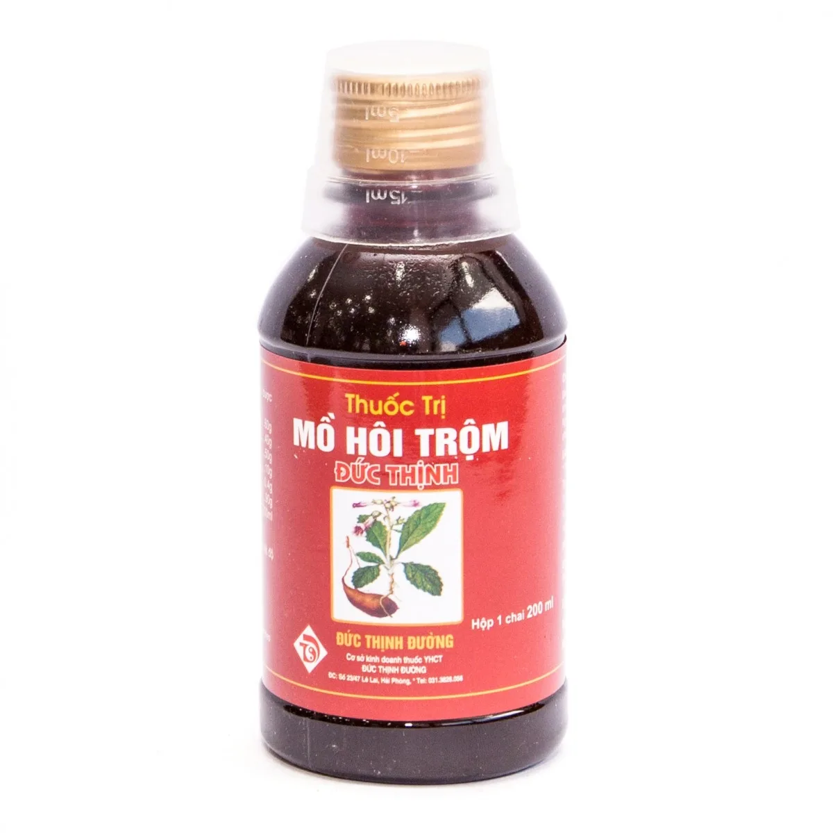 Hình ảnh Thuốc trị mồ hôi trộm Đức Thịnh đặc trị ra mồ hôi trộm, kém ăn, khó ngủ (200ml)