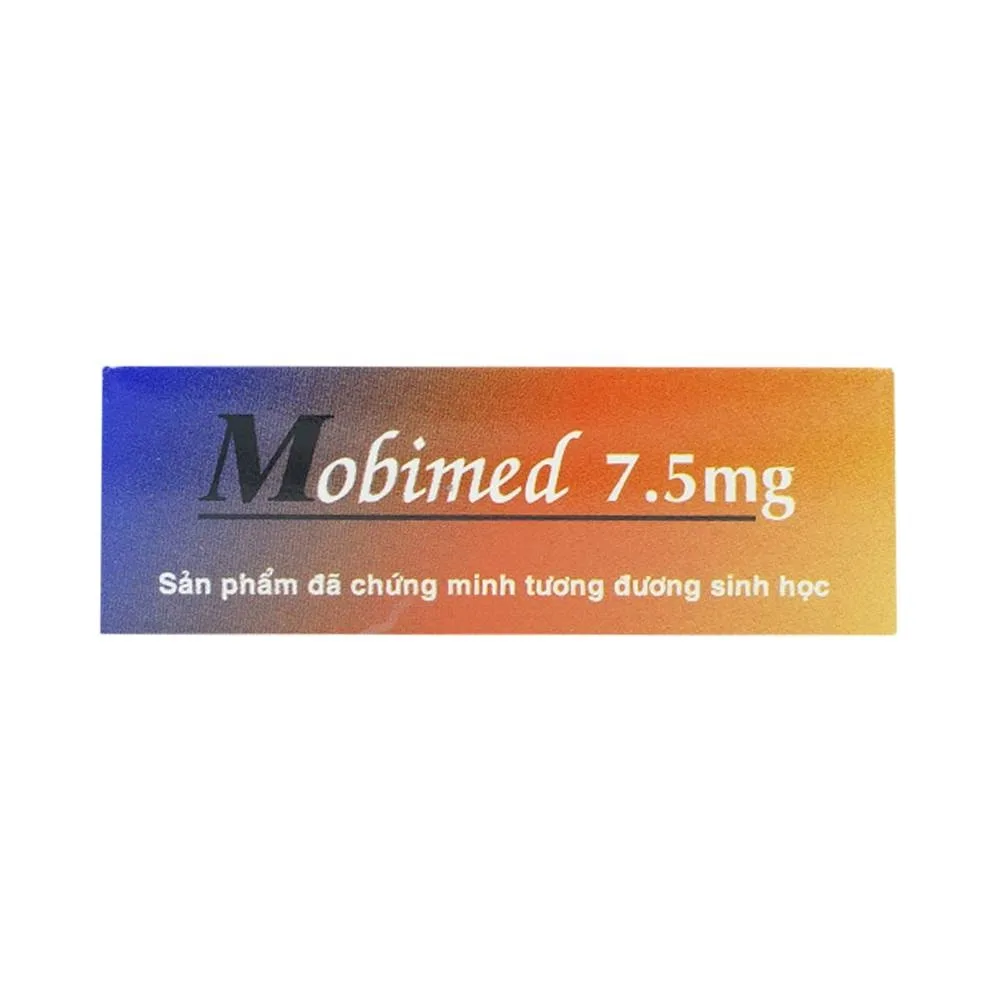 Hình ảnh Thuốc Mobimed 7.5mg Pymepharco điều trị viêm khớp dạng thấp, viêm cột sống (2 vỉ x 10 viên)