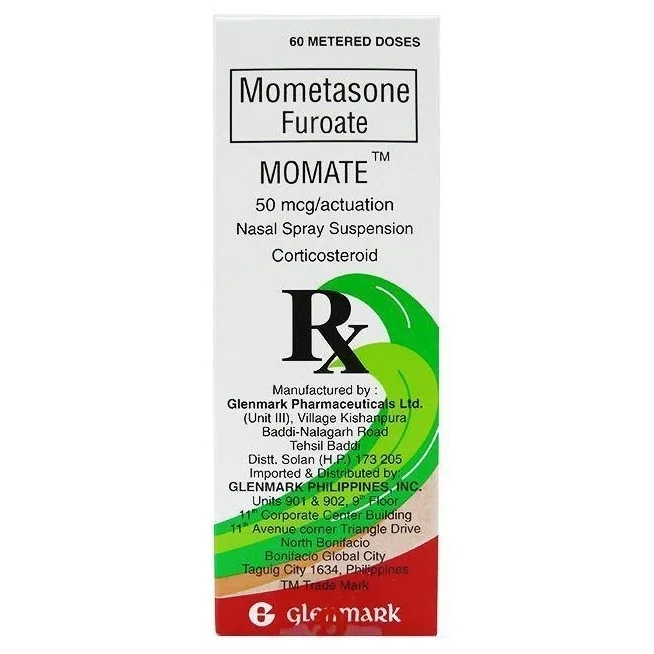 Hình ảnh Thuốc xịt mũi Momate 50mcg Glenmark điều trị viêm mũi dị ứng (60 liều)
